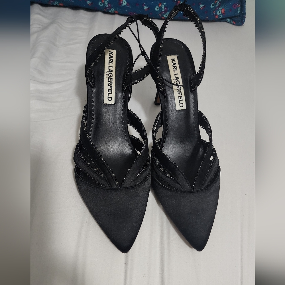 Karl Lagerfeld Women's Black Heels
